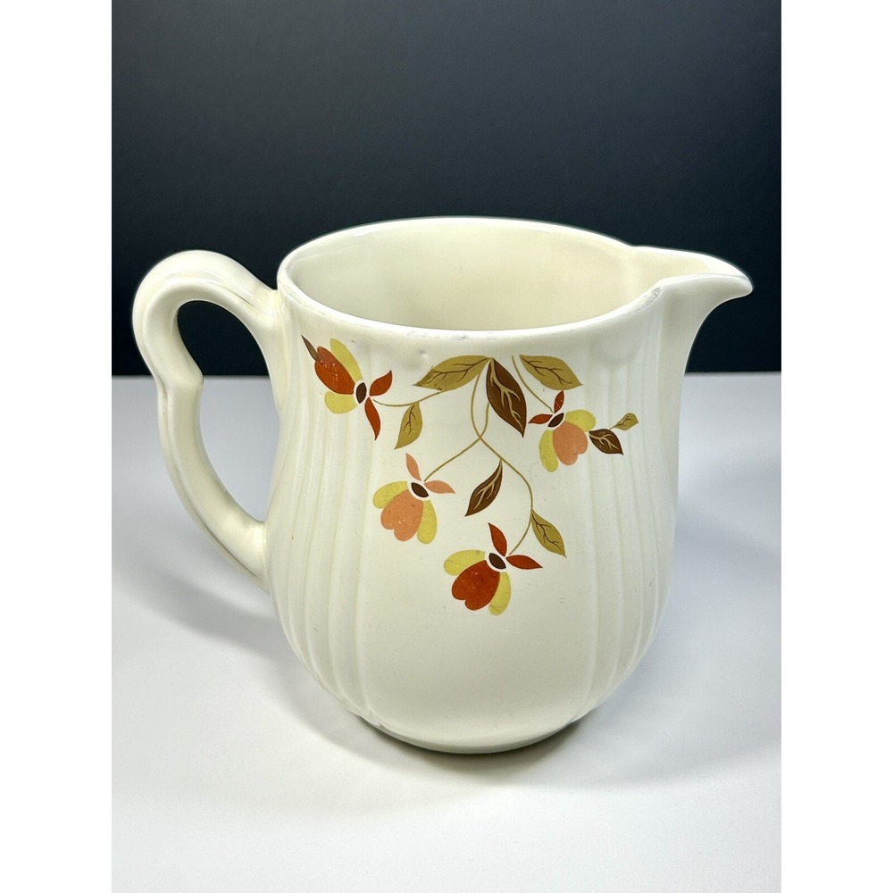 PITCHER Beverage‎ VINTAGE HALLS SUPERIOR JEWEL TEA AUTUMN LEAF 6"